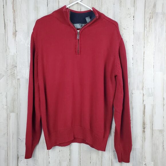 Oscar De La Renta Pullover Sweater Maroon Red Size XL - Picture 1 of 7